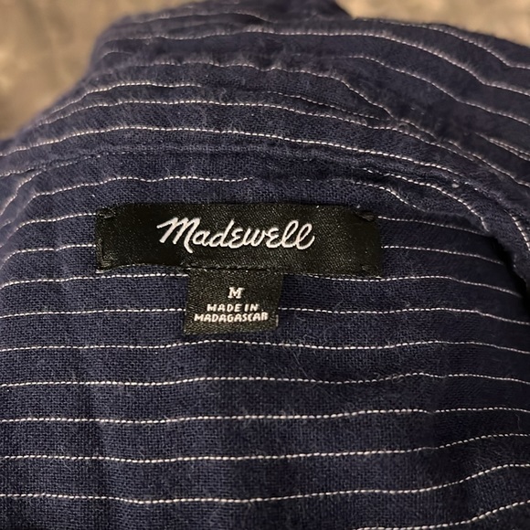 Madewell Pin Stripe Shirt - Picture 2 of 15